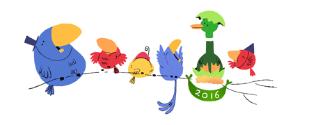 Google gửi lời chúc mừng năm mới